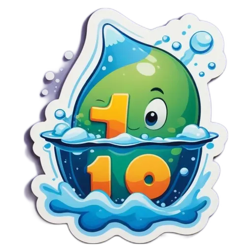 A 1+10 picture with green and orange bubbles.