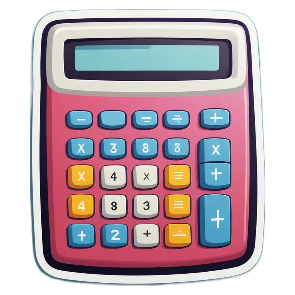 A calculator with the numbers 1-9 on it.