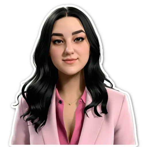 A woman wearing a pink shirt and a pink jacket.
