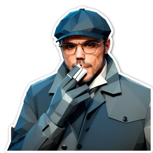 A man in a hat is smoking a cigarette.