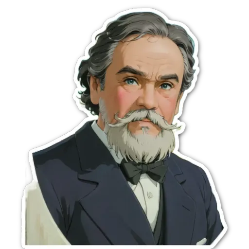 A man with a beard and mustache is wearing a suit.