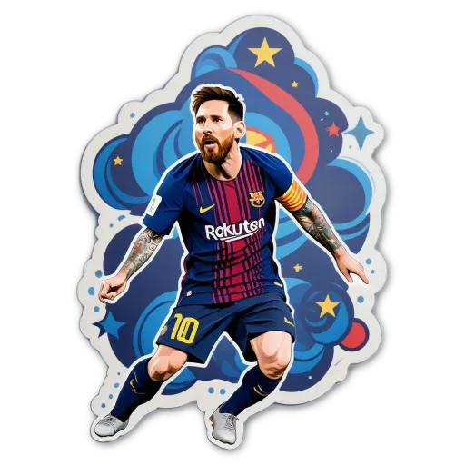 A soccer player number 10 in a blue jersey is flying through the air.