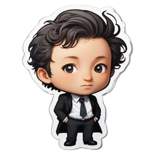 A boy is wearing a suit and tie.