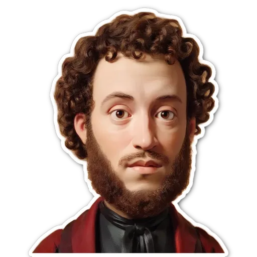 A very detailed and accurate image of a man with a red jacket and a black tie.