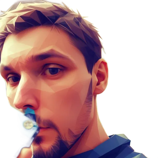A man is holding a cell phone in front of his face.