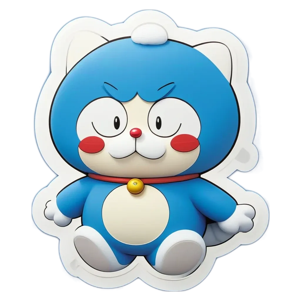 A blue cat with white whiskers and an orange nose.