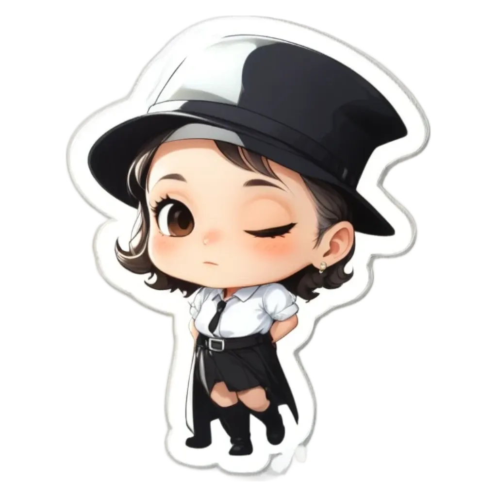 A girl is wearing a hat and she is looking to the left.