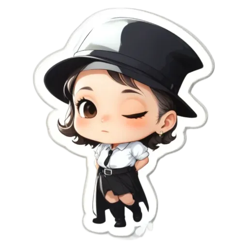 A girl is wearing a hat and she is looking to the left.