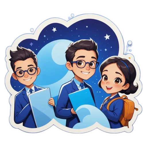 Three people in glasses are holding papers in front of them like they are holding the future.