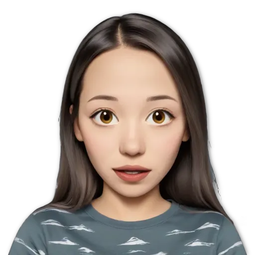A black and white image of a girl with a mouth agape.