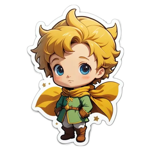 A boy wearing a green and gold cape and standing with his hands in his pockets.