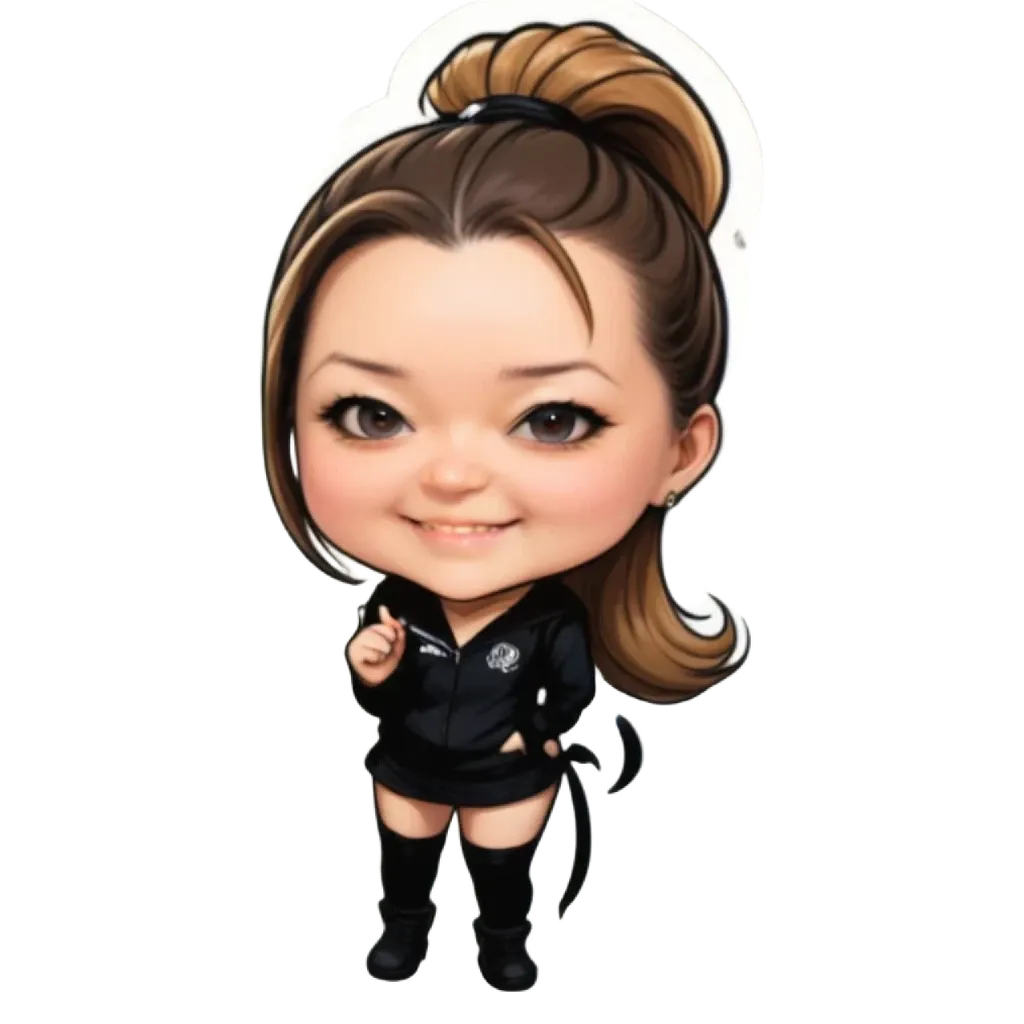 A girl is wearing a black jacket and is smiling.