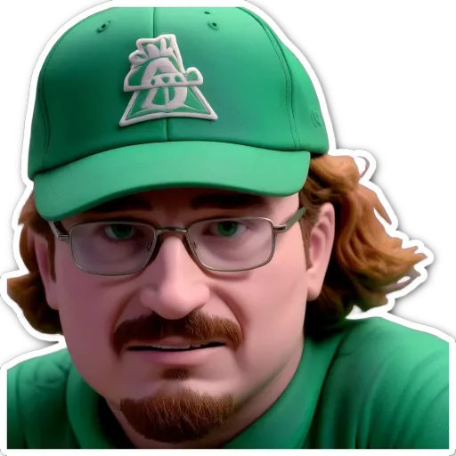 A green hat with the letter G on it.