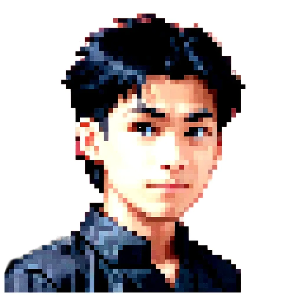 A boy with a black shirt and black hair.