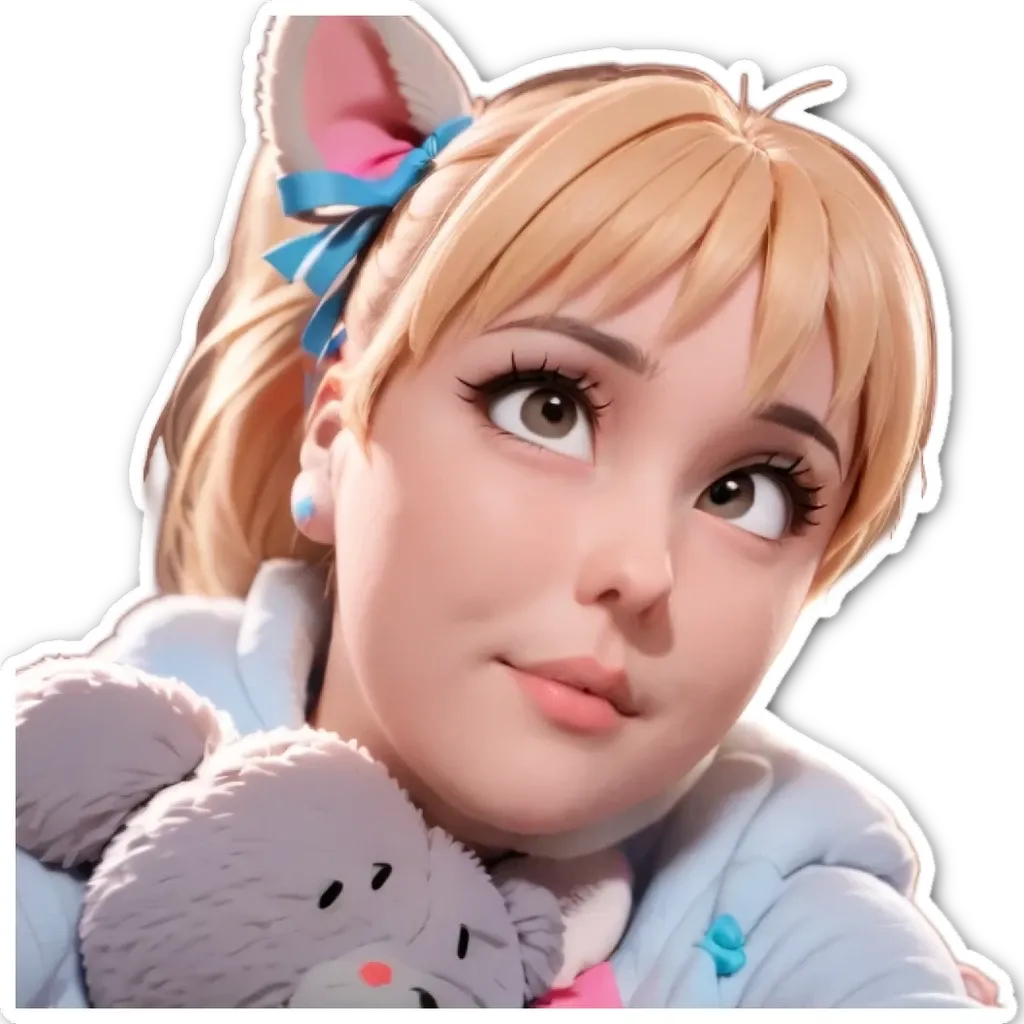 A girl with a teddy bear has brown hair.