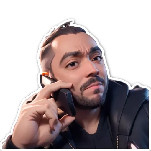 A man is talking on a cell phone.