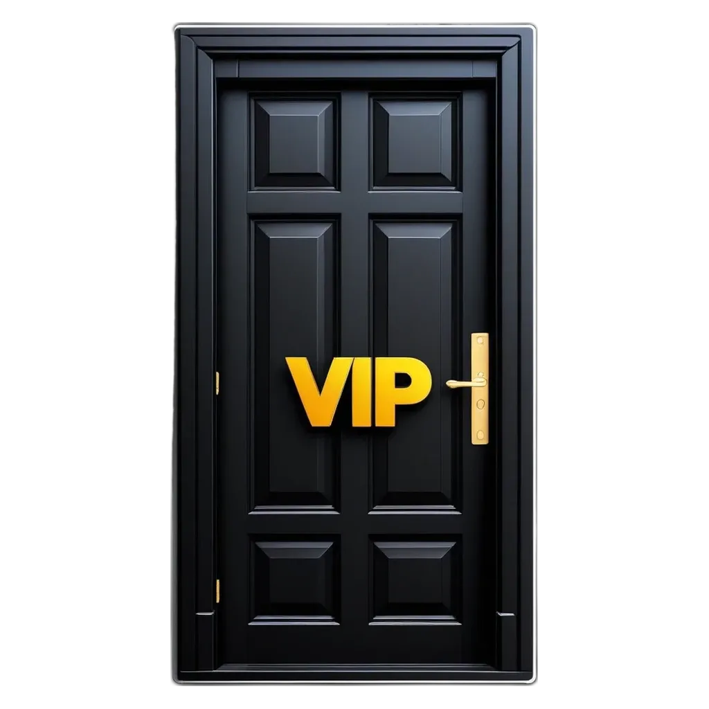 A black door with the letters VPA written on it.
