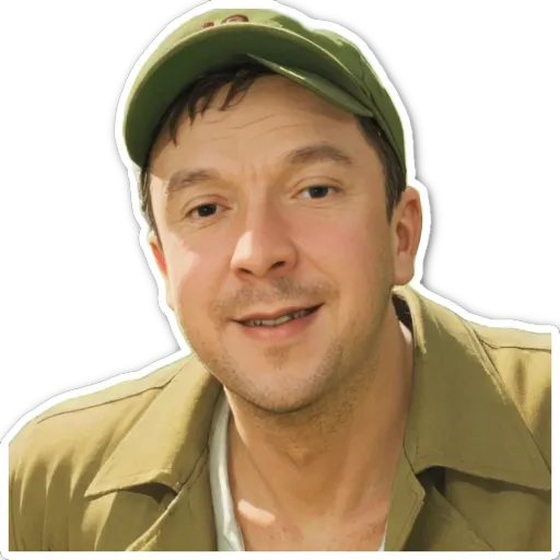 A man wearing a hat is smiling.