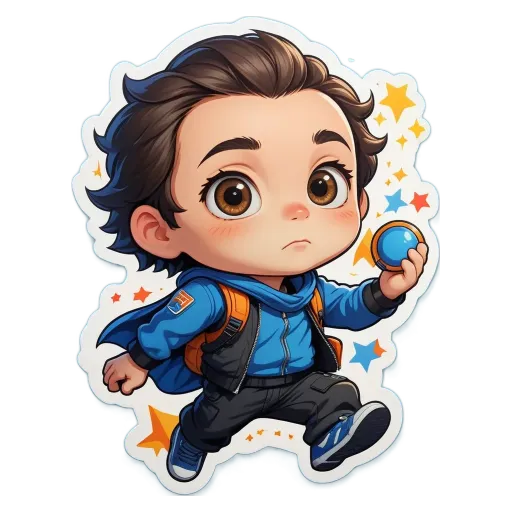 A boy is running while holding a ball.