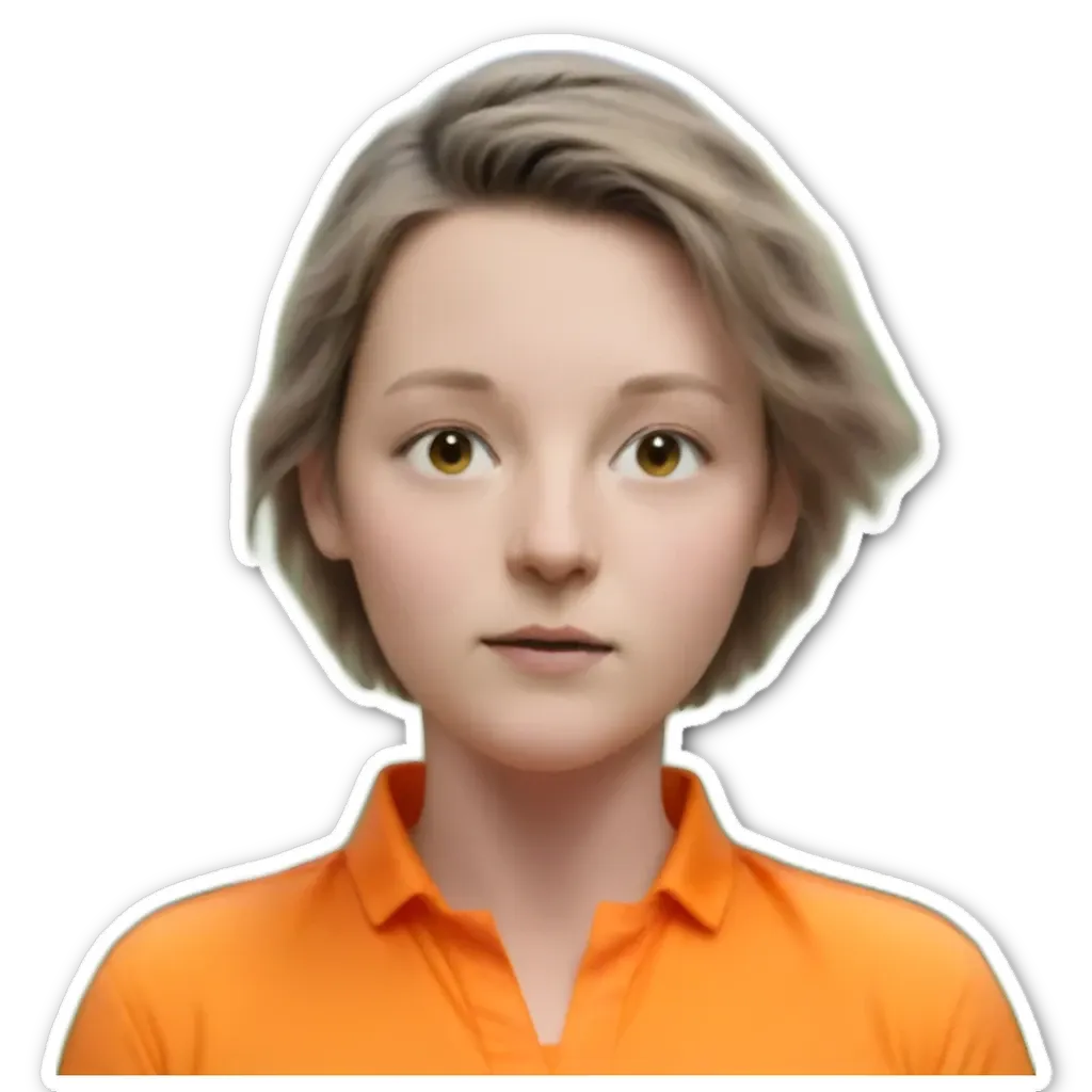 An orange shirt with a girl in it.