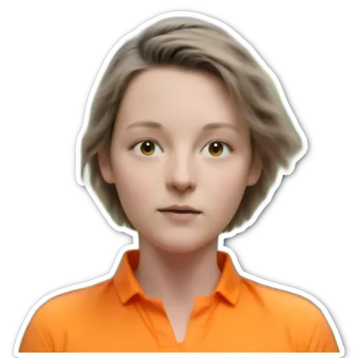 An orange shirt with a girl in it.