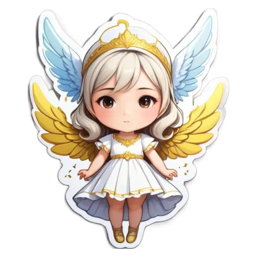 A girl with wings who is a character in a video game.