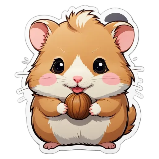 A hamster holding a pumpkin is shown on a black and white background.