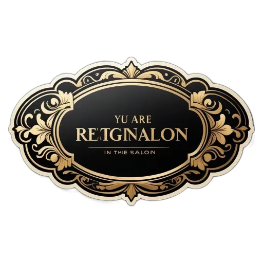 An ornate a logo with "Yu are reign" written on it.