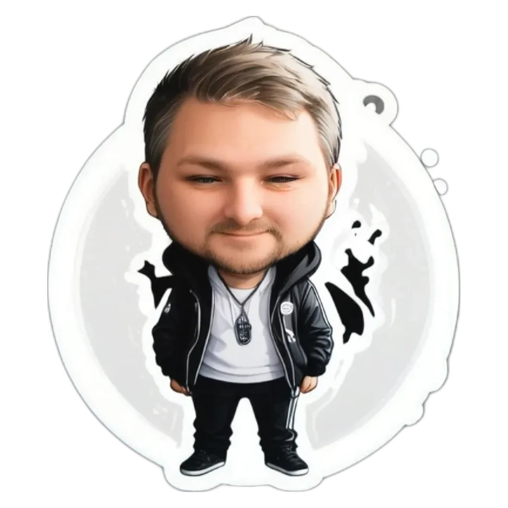 A boy is wearing a black jacket and white shirt.