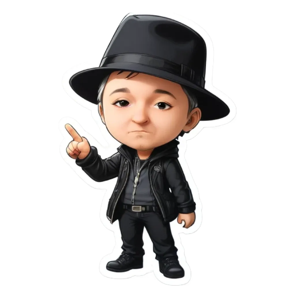 A boy is wearing a hat and pointing to something.