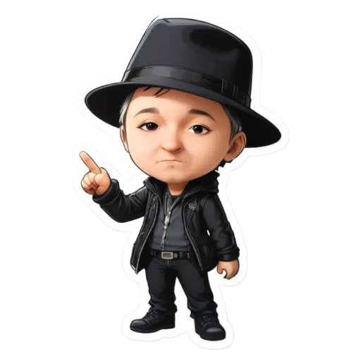 A boy is wearing a hat and pointing to something.