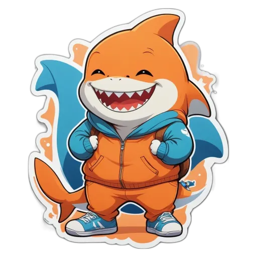 A sharks teeth are shown along with the fact that it is smiling.
