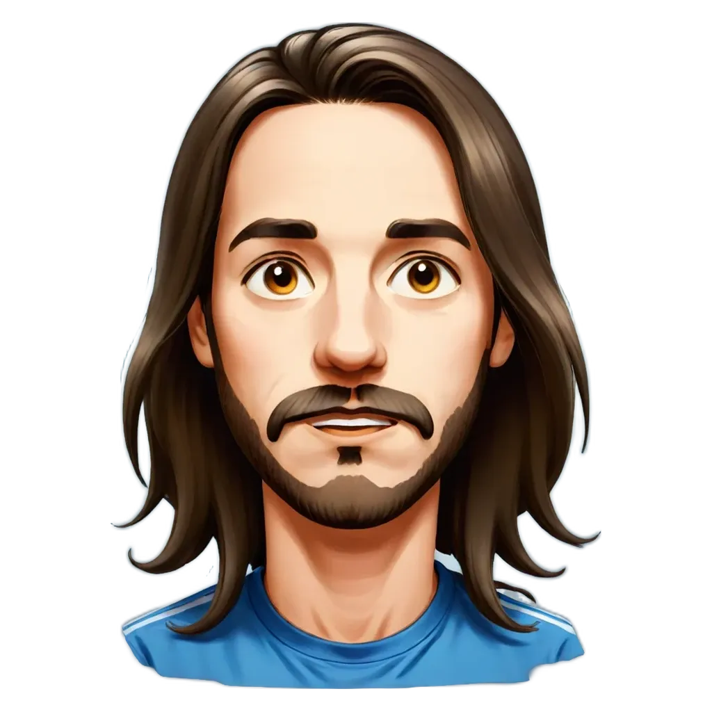 A blue shirt with a man's face in it.