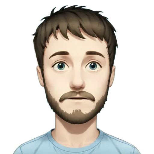 A blue shirt with a man's face on it.