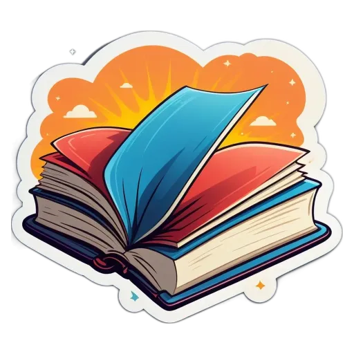 A children's book with a colorful cover that is opened.