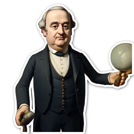 A man holding a globe in his right hand and a large ball in his left hand.