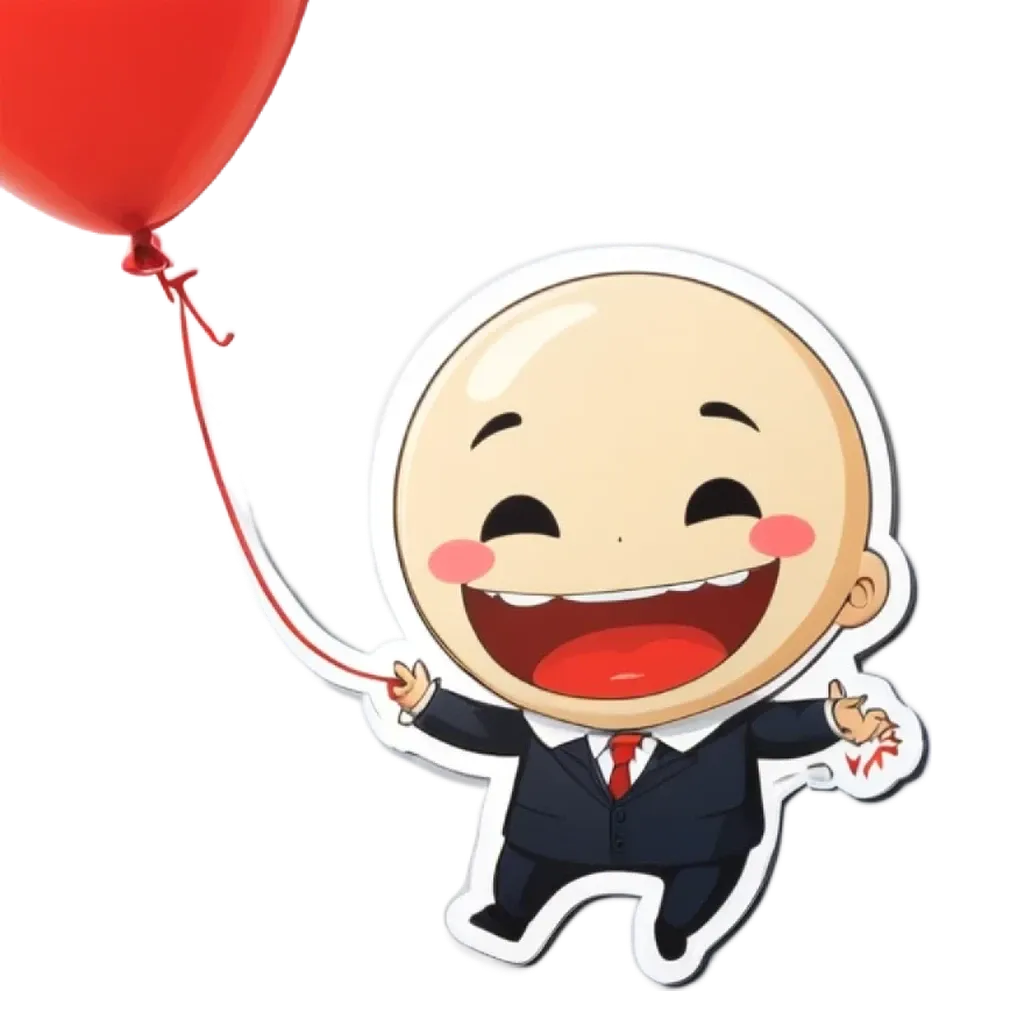 A boy is holding a balloon and wearing a tuxedo.