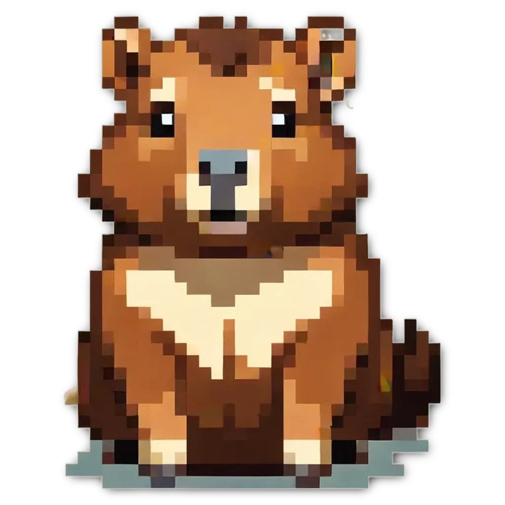 A pixelated picture of a animal.