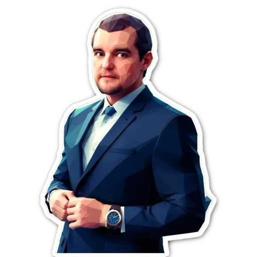 A man wearing a suit and tie.