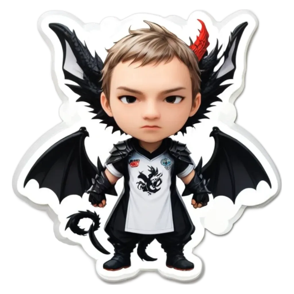 A boy is wearing a dragon costume and a shirt with the number 24 on it.