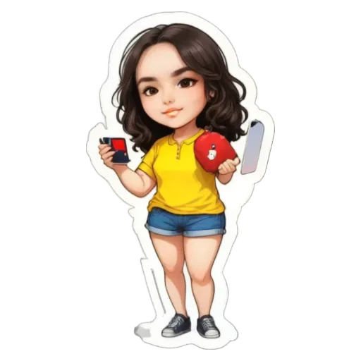 A yellow shirt with a red heart on it.