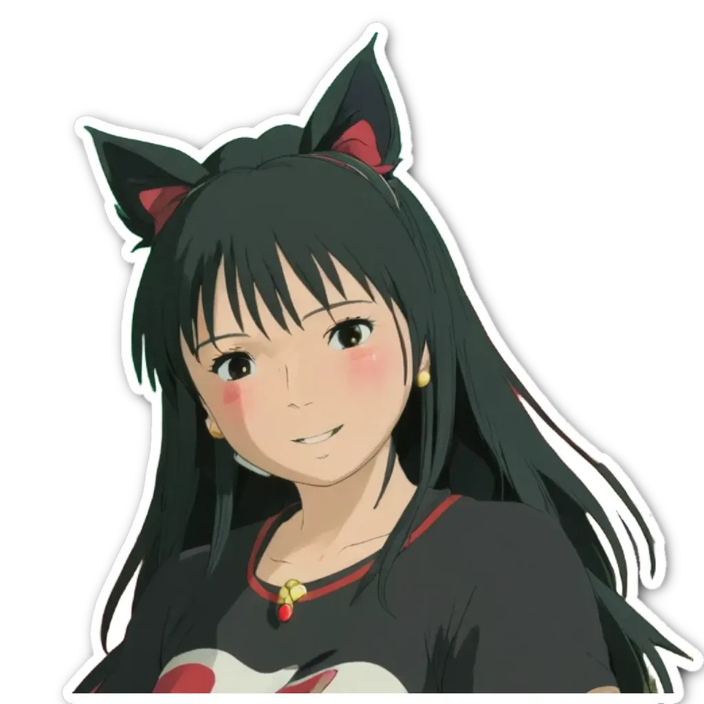 A woman with black hair and a black shirt.