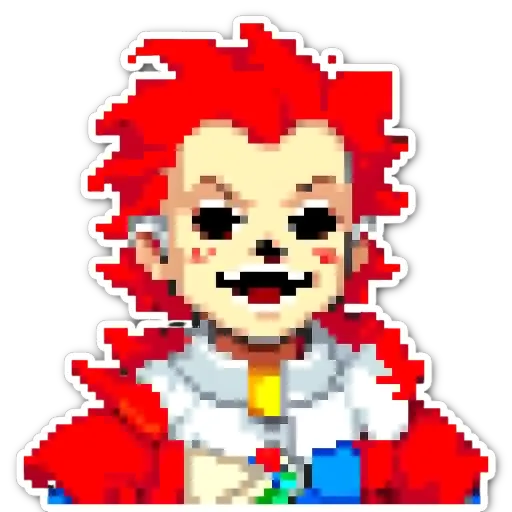 A boy with red hair and a white shirt, looking at the camera.