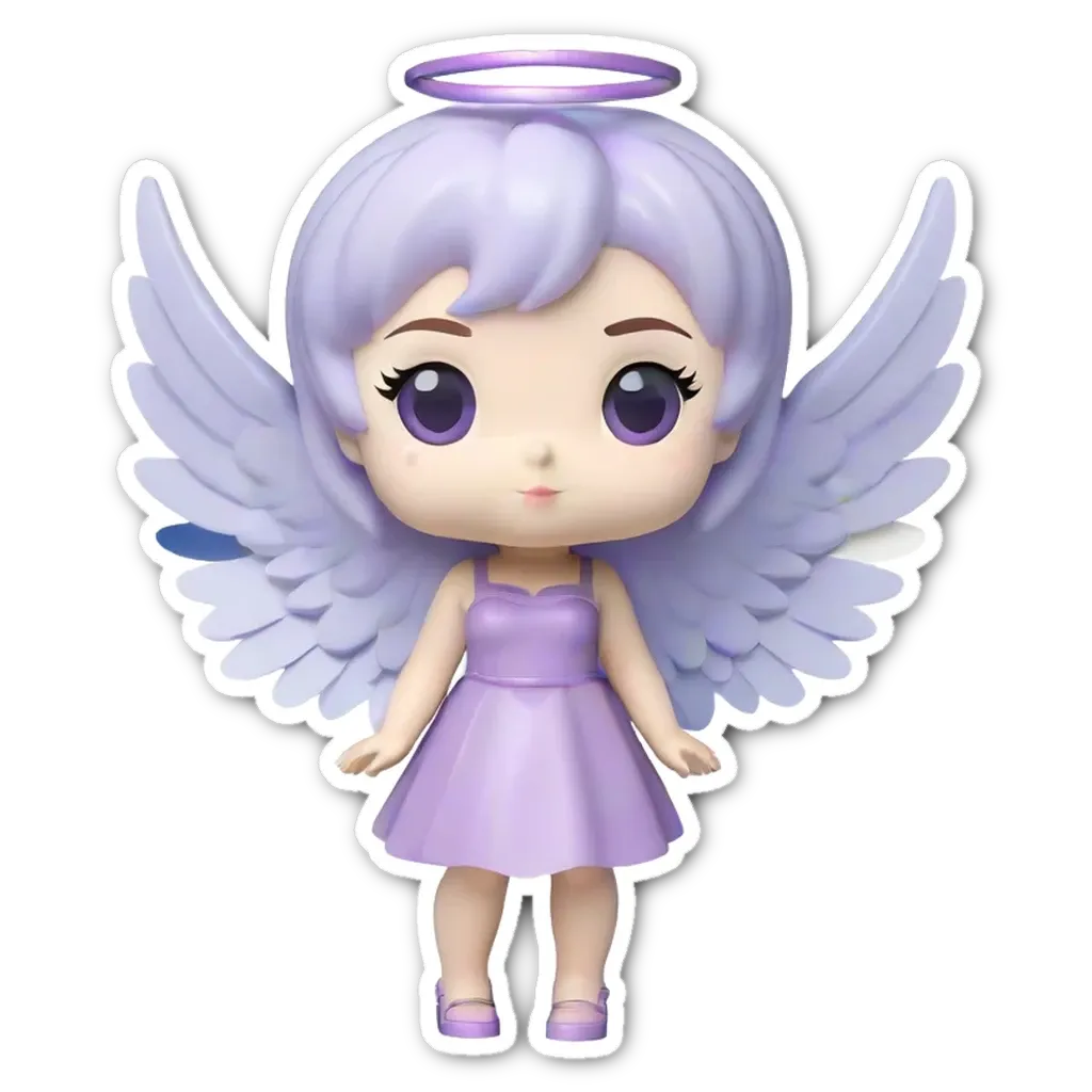 A small girl with wings who is an angel.