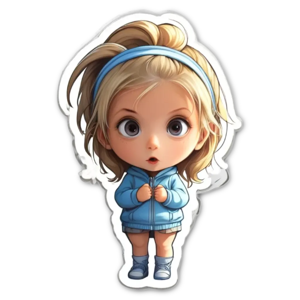 A girl is looking at the camera with a shock expression.