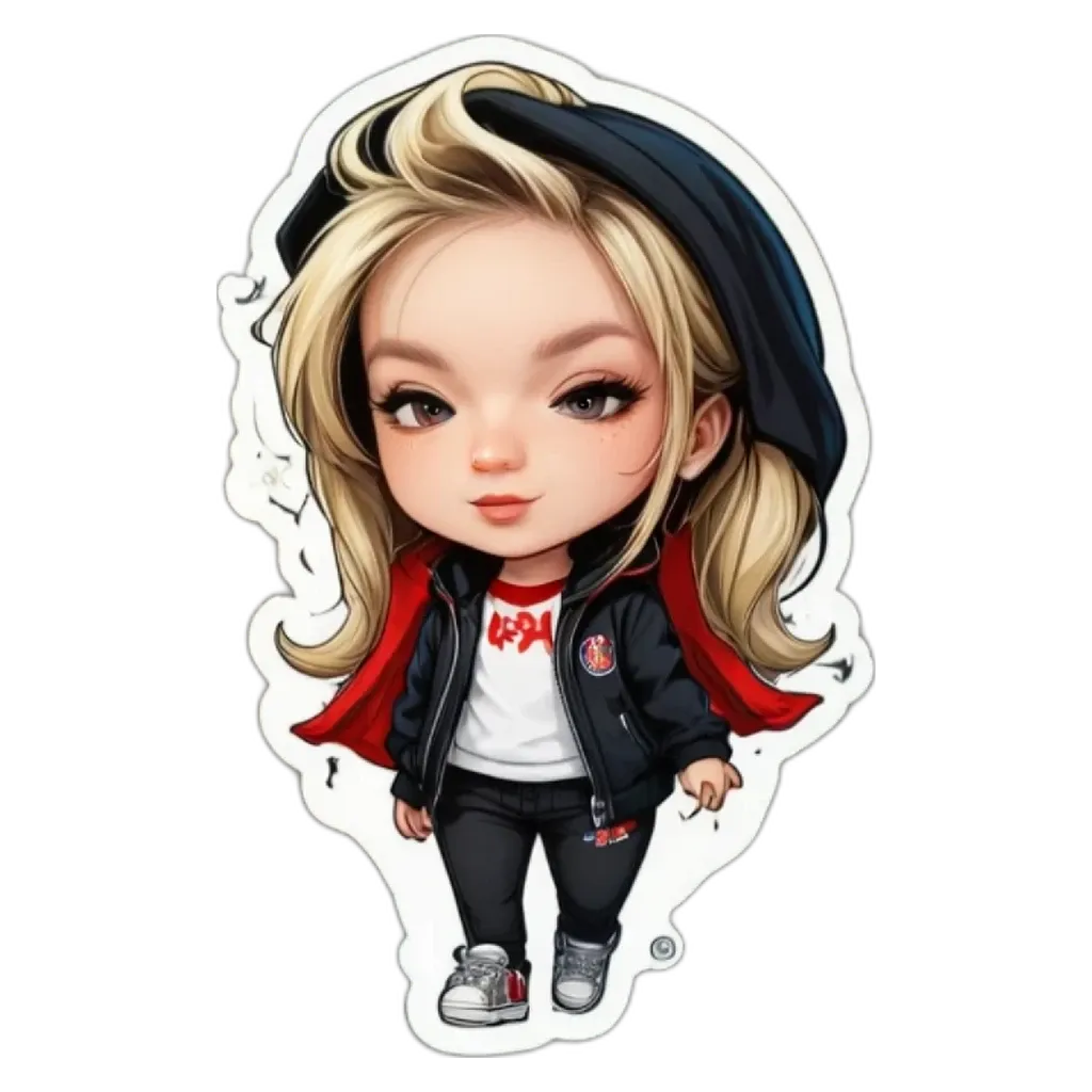 A girl is wearing a black jacket and a white shirt.