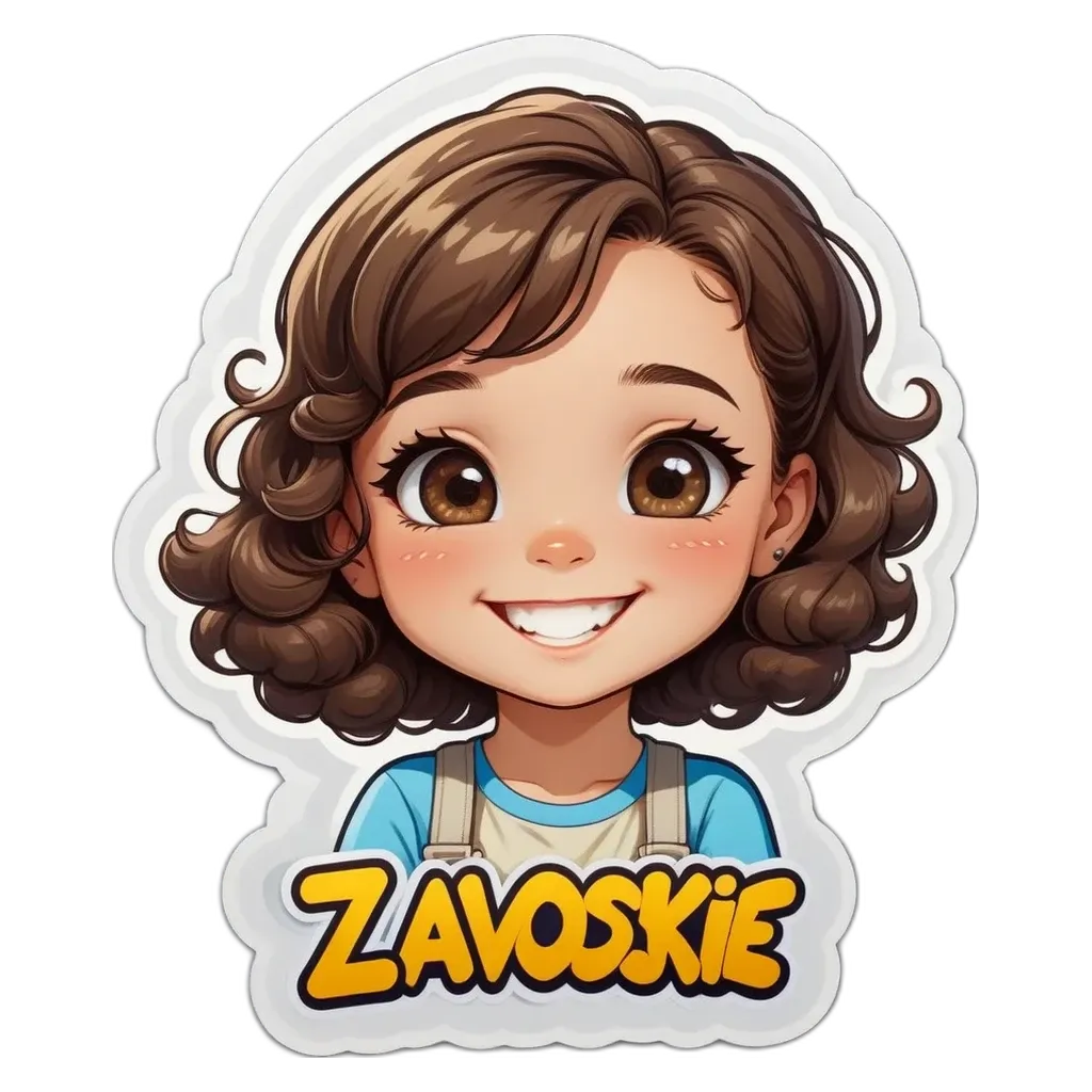 A girl's face is shown with the word zavoskie below her.