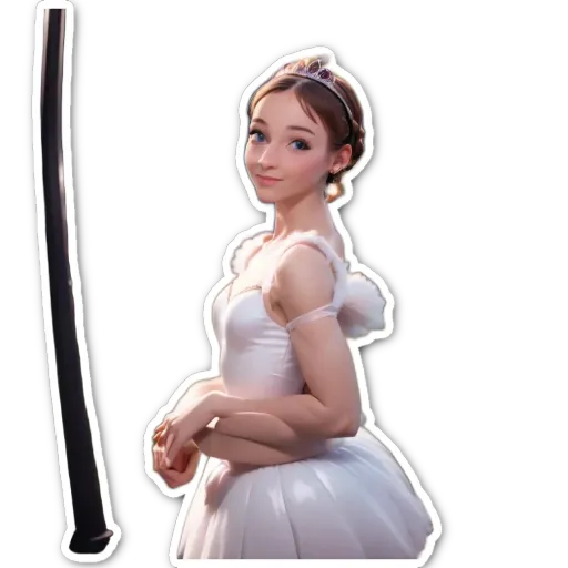 A girl is posing for a picture in a white dress.
