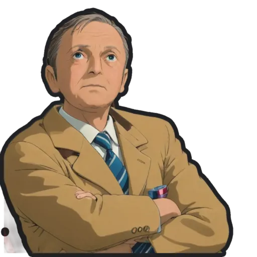 An older man wearing a suit and tie is thinking deeply.