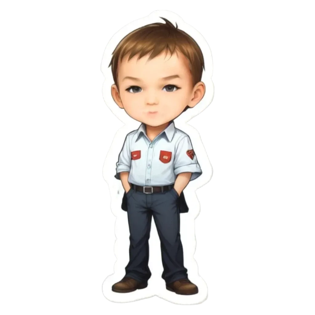 A boy is standing with his hands in his pockets.
